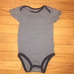 Carters Navy White Short Sleeve 18 months Onesie